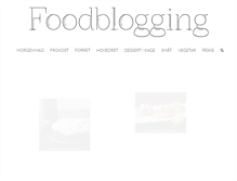 Tablet Screenshot of foodblogging.dk